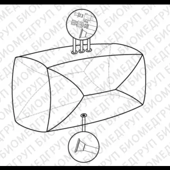 Мешки для сбора, хранения и транспортировки культуральной жидкости 3D Productainer BPCs, 500 литров, материал ASI 26/77, 4 порта, Thermo FS, SS00171I