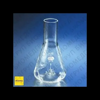 Колба Эрленмейера 4000 мл, стекло, экстраглубокие отбойники, Pyrex Corning, 44464L, 2 шт.