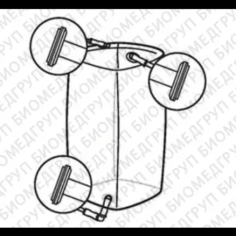 Мешки для сбора, хранения и транспортировки культуральной жидкости 3D Productainer BPCs, 50 литров, материал Aegis514, 3 порта, Thermo FS, SH30968.01