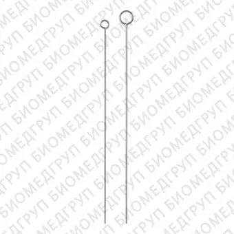 Петля микробиологическая, d 6 мм, длина 55 мм, нерж. сталь, 10 шт./уп., Диаэм, 3547