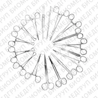 Комплект ветеринарных инструментов для общей хирургии SP0051C