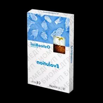 OsteoBiol Evolution. 25x35 мм. Овал. Стандарт. 0.6 мм. 0.1 мм. Мембрана гетерологичный перикард. Свиная