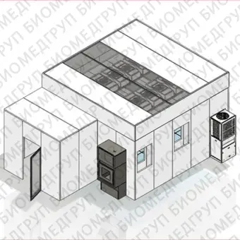 Чистое помещение с твердыми стенками Hardwall