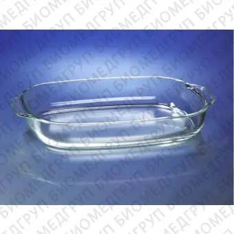 Лоток стеклянный для стерилизации и выпаривания, стекло Pyrex, 1750 мл, l272 мм, w179 мм, h50 мм, 1 шт./уп.., 4 шт./кор., Corning, 31757