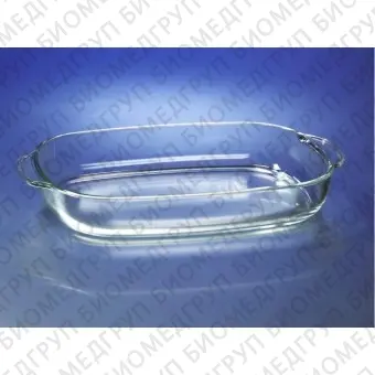 Лоток стеклянный для стерилизации и выпаривания, стекло Pyrex, 3500 мл, l272 мм, w179 мм, h50 мм, 1 шт./уп.., 4 шт./кор., Corning, 317510