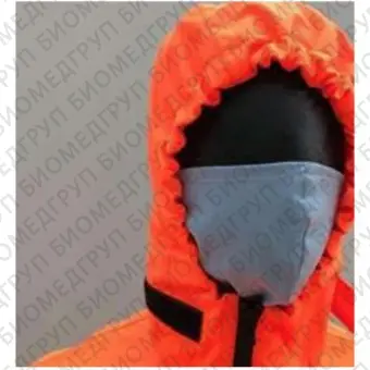 Комбинезон с капюшоном для защиты от ПБА IIV групп, полиэфирная ткань с полиуретановым покрытием, белый, оранжевый, красный, синий, чёрный в ассортименте, размер 5254, Россия, КПЭ5254