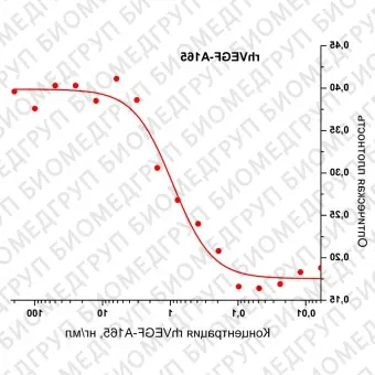 Фактор роста эндотелия сосудовА человека, изоформа 165, рекомбинантный белок, rhVEGFA165, Россия, PSG01010, 10 мкг
