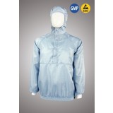 Куртка для чистых помещений, с капюшоном, на короткой молнии, ЛТО, КР.15