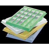 Планшет для хранения и архивирования препаратов на предметных стеклах, на 20 стекол, белый, ПС, 10 шт/уп, Deltalab, 989956