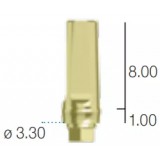 Абатмент прямой, переустанавливаемый, (анат. шейка) Sweden&Martina (3.3 мм х 11 мм шейка 1 A-MDR-330-1)