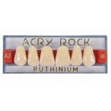 Зубы акриловые Acry Rock фронтальные верхние (планка 6 зубов) (D3 S-37)