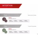 Полир INTERTHIN универсальный для обработки золота, акрила и керамики, 1шт. Reddish Stone (R32N3C 16 мм х 1 мм Коричневый Колесо)